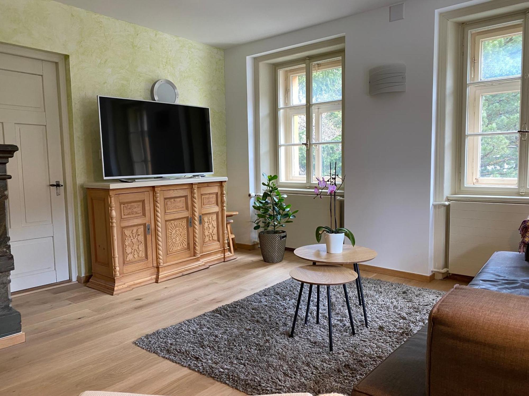 Rona Haus La Punt, Savognin 아파트 객실 사진